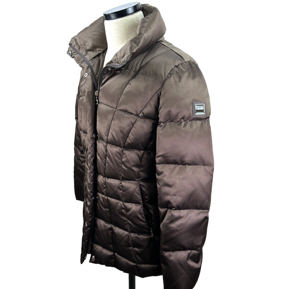 CALVIN KLEIN Women's Quilted Puffer Jacket 60/40 Duck/Waterfowl Feathers NO HOOD - Picture 4 of 16
